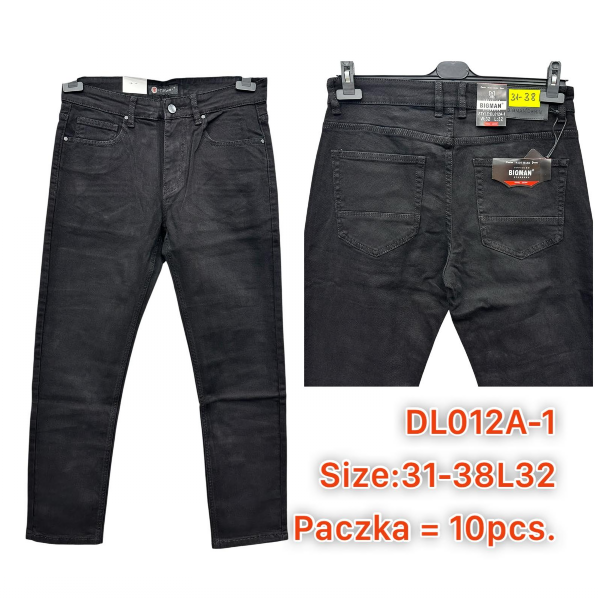 Spodnie męskie jeans Roz 31-38, 1 Kolor .Paczka 10 szt